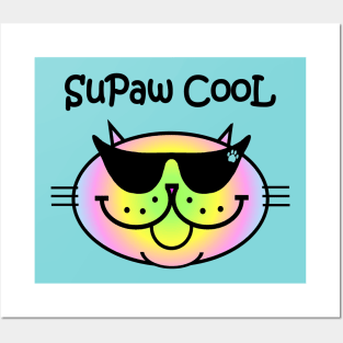 SuPaw CooL - pastel rainbow Posters and Art